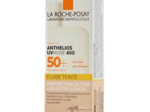 La Roche-Posay Anthelios UVMune 400 Spf50+ Tinted Fluide 50ml.Λεπτόρρευστο Αντηλιακό Προσώπου Πολύ Υψηλής Αντηλιακής Προστασίας με Χρώμα