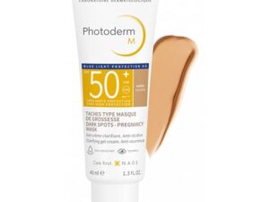 Bioderma Photoderm-M Spf50+ Tinted Anti-Recurrence Face Gel-Cream 40ml - Golden.Ματ Κρέμα Προσώπου Υψηλής Αντηλιακής Προστασίας με Χρώμα, για Ευαίσθητο Δέρμα με Σημάδια Υπερμελάγχρωσης, Καφέ Κηλίδες, Χωρίς Άρωμα.