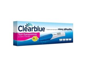 CLEARBLUE ΤΕΣΤ ΕΓΚ ΜΕ ΕΒΔΟΜΑΔΕΣ