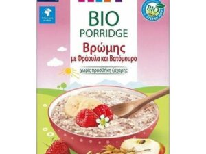 Hipp Βρεφική Κρέμα Βρώμης με Φράουλα & Βατόμουρο Χωρίς Ζάχαρη για Ηλικίες 8m+, 250gr