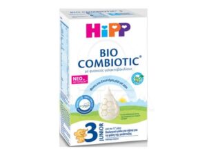 Hipp 3 Junior Bio Combiotic Metafolin 600gr Βιολογικό Γάλα για Νήπια με Φυσικούς Γαλακτοβάκιλλους για τη Φάση της Ανάπτυξης, Από τον 12ο Μήνα