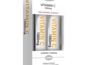 Power of Nature Πακέτο Προσφοράς Vitamin C 1000mg, 2x20 Effer.tabs Συμπλήρωμα Διατροφής με Βιταμίνη C για την Ενίσχυση του Ανοσοποιητικού με Γεύση Πορτοκάλι