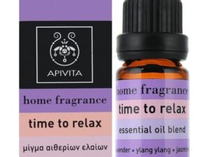 Apivita Essential Oil Time Τo Relax Μίγμα Αιθερίων Ελαίων με Λεβάντα, Γιασεμί & Υλανγκ Υλανγκ 10ml