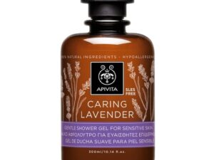APIVITA Caring Lavender Απαλό Αφρόλουτρο για Ευαίσθητες Επιδερμίδες - Υποαλλεργικό 300ml