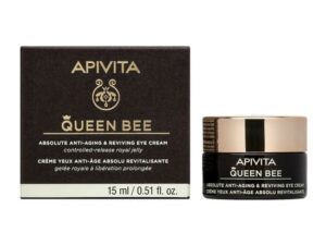 Apivita Queen Bee Κρέμα Ματιών Απόλυτης Αντιγήρανσης και Αναζωογόνησης με Βασιλικό Πολτό 15ml