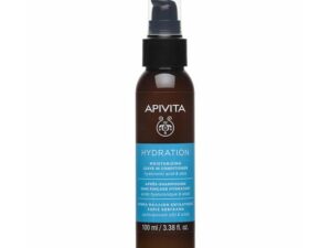 Apivita Hydration Moisturizing Leave-in Conditioner 100ml Κρέμα Μαλλιών Ενυδάτωσης Χωρίς Ξέβγαλμα με Υαλουρονικό Οξύ & Αλόη