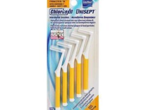 Intermed Chlorhexil Interdental Brushes SSS 0,7mm - Μεσοδόντια Βουρτσάκια Κίτρινα 5 Τεμάχια