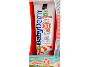 INTERMED BabyDerm Sunscreen Cream Αντηλιακή Κρέμα με Φυσικά Φίλτρα Προστασίας SPF30 300ml