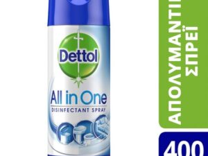 DETTOL SPRAY CRISP LINEN ΜΠΛΕ 400ML