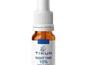Tikun Night Time 10% CBD 750mg & CBN 250mg, Έλαιο Κάνναβης Πριν Τον Ύπνο Με Γεύση Κίτρο 10ml.