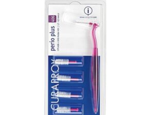 CURAPROX CPS 406 Perio Plus Μεσοδόντια Βουρτσάκια Φούξια 5τμχ & Λαβή