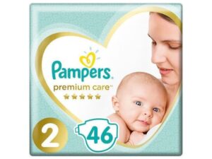 PAMPERS Premium Care Πάνες Μέγεθος 2 (4-8kg) 46 Τεμάχια