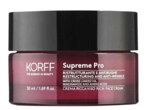 Korff Supreme Pro Restructuring & Anti Wrinkle Rich Face Cream 50ml (Αντιρυτιδική Κρέμα Προσώπου για Ξηρή Επιδερμίδα)
